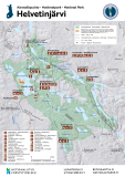 Helvetinjärven kansallispuiston retkeilykartta