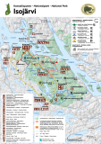Isojärven kansallispuiston retkeilykartta