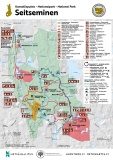 Seitsemisen kansallispuiston retkeilykartta